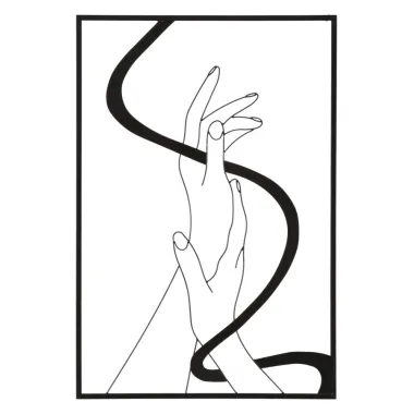 PANEL ŻELAZNY HANDS 60X1X90 cm